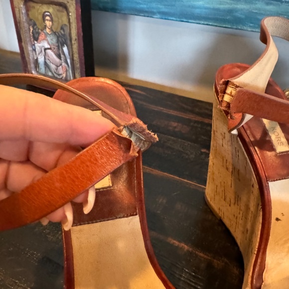 Michael Kors  wedge leather sandals - Picture 4 of 6